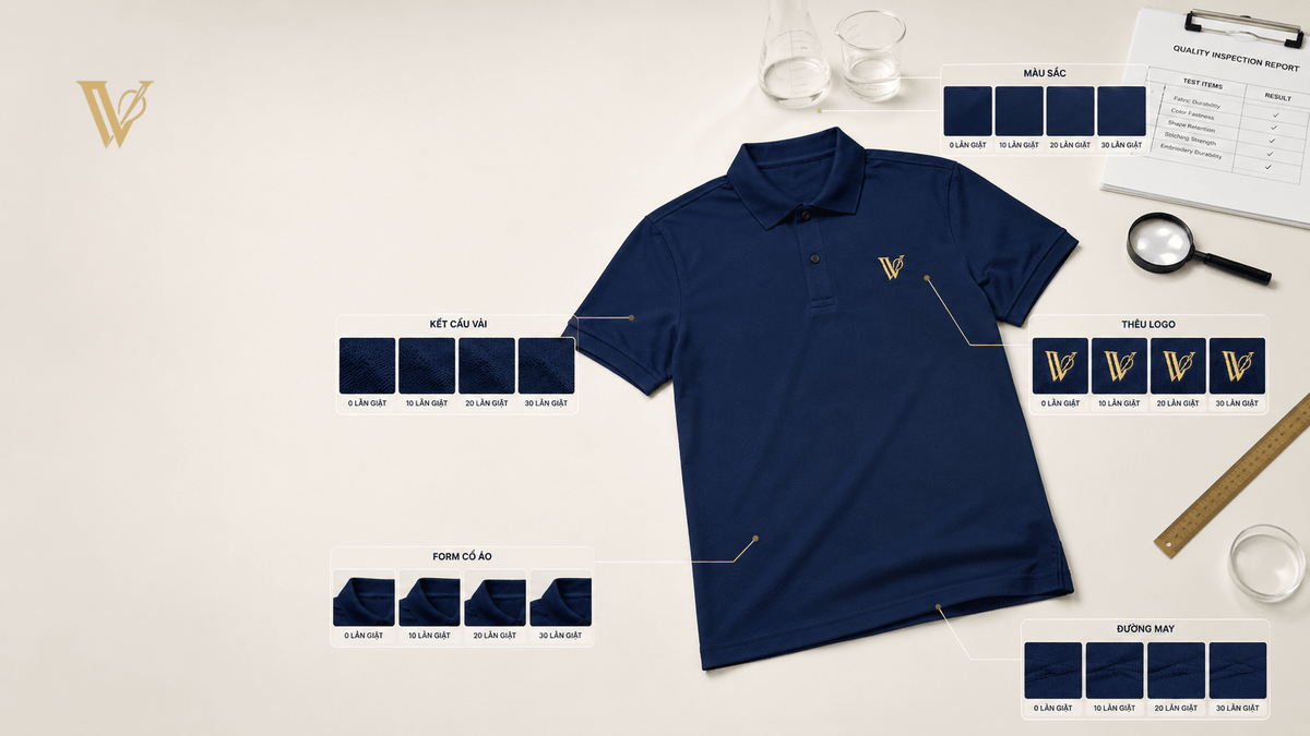 Review áo Polo Veritas sau 30 lần giặt: Có còn giữ form và bền màu như ban đầu? - Veritas Clothing