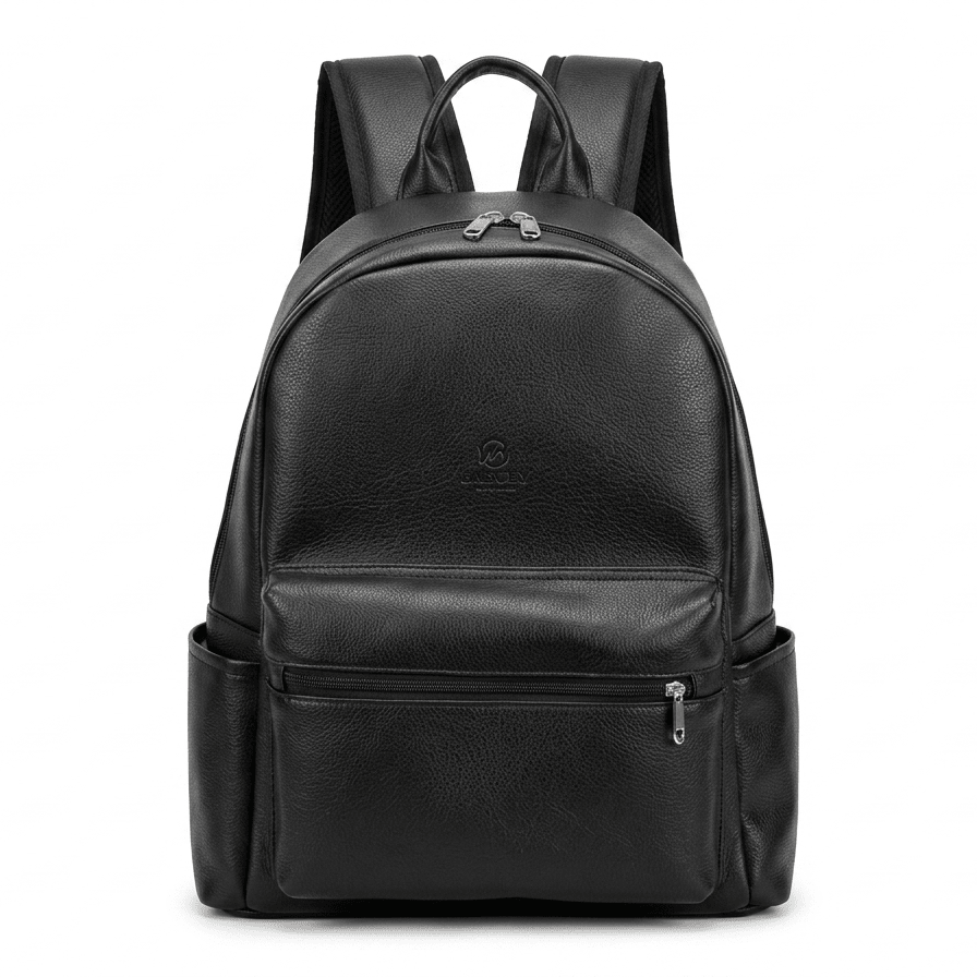 Balo Da PU Cao Cấp Chống Nước Unisex Laptop 15.6 Inch – Phong Cách Minimal, Đi Học Đi Làm Du Lịch - Veritas Clothing