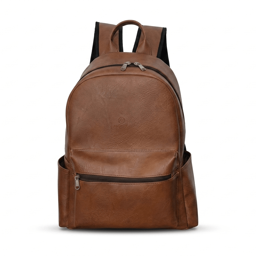 Balo Da PU Cao Cấp Chống Nước Unisex Laptop 15.6 Inch – Phong Cách Minimal, Đi Học Đi Làm Du Lịch - Veritas Clothing